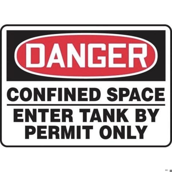 Accuform OSHA DANGER SAFETY SIGN CONFINED MCSP029XL MCSP029XL - main